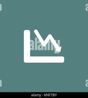 Chart icon bar symbol for web site design, logo, app, UI. Vector illustration. Stock Vector
