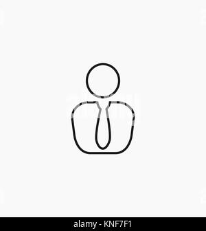 Businessman icon. User symbol. Stock Vector