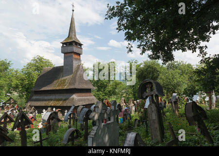 Wooden churches of Maramureș, Romania:The Ieud Hill Church in Ieud Stock Photo