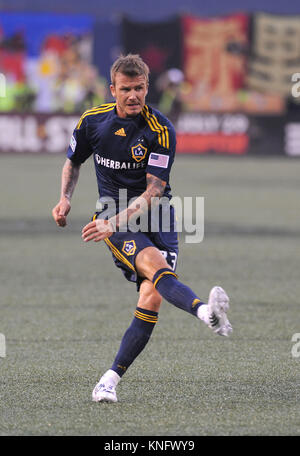 David Beckham with the LA Galaxy plays against the NY Red Bulls in his highly anticipated return to the MLS at Giants Stadium in New Jersey. July 16, 2009. Credit: Dennis Van Tine/MediaPunch Stock Photo