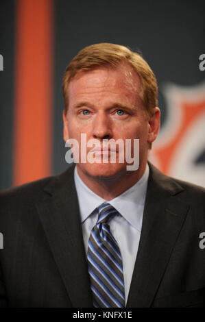 NFL Commissioner Roger Goodell at the NFL, ESPN/ESPN Deportes and The Miami Dolphins Press Conference naming Marc Anthony as a minority owner of the Dolphins at the Time Warner Center in New York City. July 21, 2009 Credit: Dennis Van Tine/MediaPunch Stock Photo