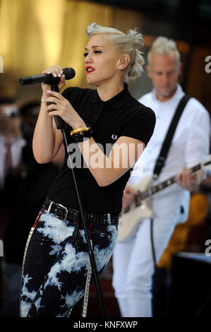 No Doubt performs on NBC's Today Show kicking off it's annual Toyota Concert Series at Rockefeller Center in New York City. May 1, 2009. Credit: Dennis Van Tine/MediaPunch Stock Photo