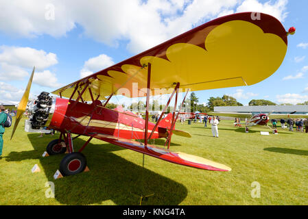 Curtiss Wright Travel Air 4000 plane NC9048 in the Freddie March Spirit of Aviation Goodwood Revival 2017 Stock Photo