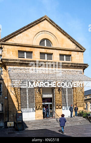 Metz (France): Covered market - Markthalle Stock Photo