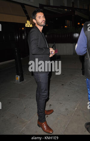 JB Fernandez Versini and Female Companion Spotted at Loulou's Club, London, United Kingdom, 19 September 2017. Credit: Alamy Live News Stock Photo