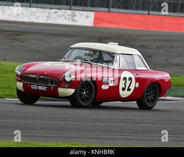 Laurence Jacobsen, Tim Jacobsen, MGB, GT & Sports Car Cup, HSCC, Silverstone International Trophy, Silverstone Historic Festival Meeting, 20th May 201 Stock Photo