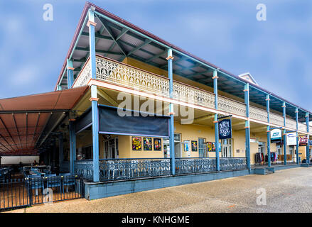 Beautiful building of the Historic Royal Hotel at Port Macquarie, New South Wales, NSW, Australia Stock Photo