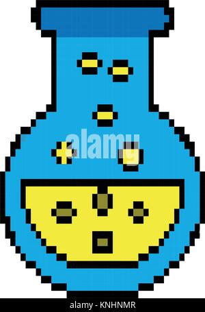 video game flask potion elixir power Stock Vector