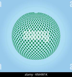 Vector spheres. Abstract technical illustration. 3 D object Stock Vector