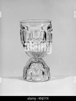 Egg Cup, 1830–70, American Made in United States, Medium: Pressed Glass Stock Photo