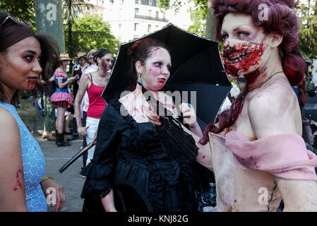 Zombie Day, Lyon, France Stock Photo