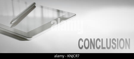 CONCLUSION Business Concept Digital Technology. Graphic Concept. Stock Photo