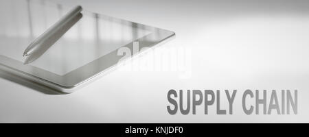 SUPPLY CHAIN Business Concept Digital Technology. Graphic Concept. Stock Photo