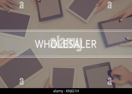 WHOLESALER CONCEPT Business Concept. Stock Photo