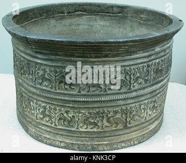 Cistern, French, metalwork-lead, 13th century, Medieval Art Stock Photo