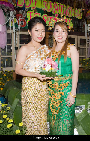 Loy Kratong festival, Bangkok, Thailand Stock Photo