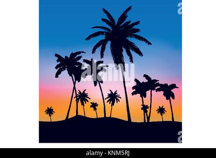 beach sunset palm tree tumblr