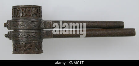 Double Key, 15th-16th century, European, Medium: Iron Stock Photo