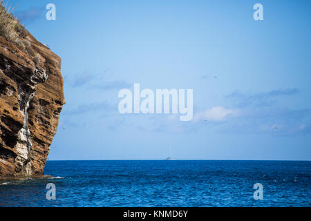 Fishermen on Fisherboat on the Atlantic Stock Photo