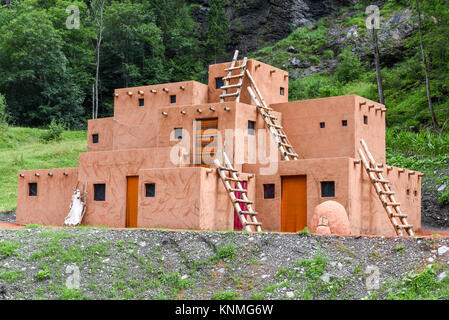 Houses of a wild west cowboy town for a movie set Stock Photo