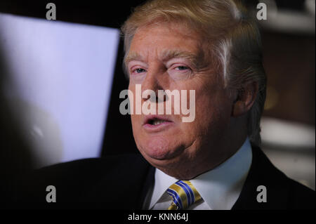 NEW YORK, NY - JANUARY 20: Donald Trump attends 'Celebrity Apprentice' Red Carpet Event at Trump Tower on January 20, 2015 in New York City  People:  Donald Trump Stock Photo