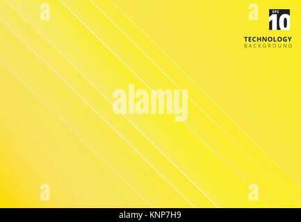 Abstract yellow image that depicts technology with overlapping diagonal lines. Vector illustration Stock Vector