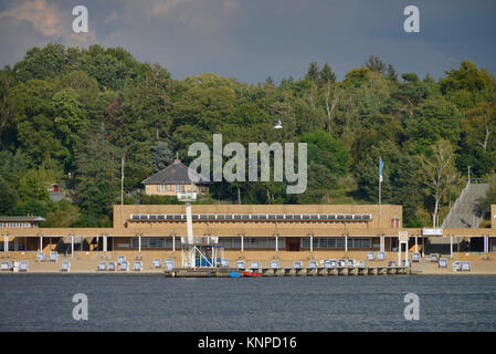 Beach bath Wannsee, Steglitz-Zehlendorf, Berlin, Germany, Strandbad Wannsee, Deutschland Stock Photo