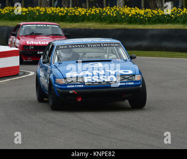 Riorden Welby, Adrian Reynard, Rover 3500 SD1, Gerry Marshall Trophy, Goodwood 74th Members Meeting, 74th Meeeting, cars, Chris McEvoy, circuit racing Stock Photo