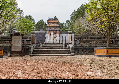 Tomb of Tu Duc emperor in Hue, Vietnam. A UNESCO World Heritage Site. Hue, Vietnam Stock Photo