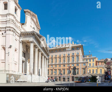 The Basilica della Santissima Annunziata del Vastato, Piazza della Nunziata, Genoa, Liguria, Italy Stock Photo