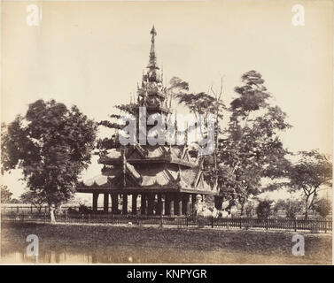 -Burmese Pagoda in the Eden Gardens, Calcutta- MET DP147441 287833 Stock Photo