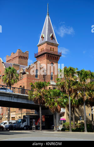 Clock tower of the historic Australasian Steam Navigation Company Building, The Rocks, Circular Quay, Sydney, New South Wales, Australia Stock Photo