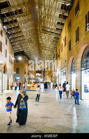 Dubai, UAE, November 11, 2016: interior of a new mall near Dubai - The Outlet Village. Stock Photo