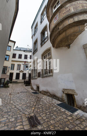 Luxemburg City, Luxemburg. Picturesque view of the Passage du Palais ...