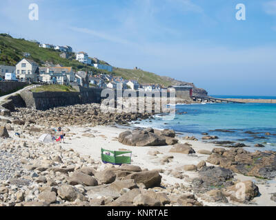 Sennen Cove Beach or Whitesands Bay Beach, Penwith Peninsula, Cornwall, England, UK in June Stock Photo
