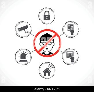 Logo - Biometric ID authentication – stock illustration Stock Vector ...