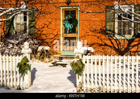 Snow Riverton   Riverton, Connecticut, USA Stock Photo