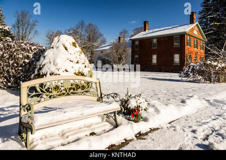 Snow Riverton   Riverton, Connecticut, USA Stock Photo