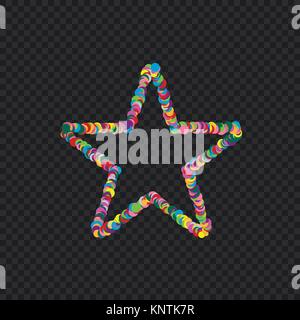 Colorful star shape Stock Vector