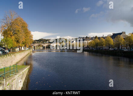 Châteaulin, Finistère, Brittany, France, River Aulne Stock Photo