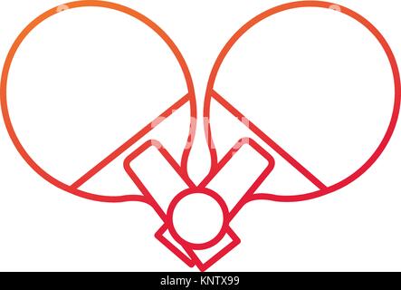 Ping pong rocket design Stock Vector