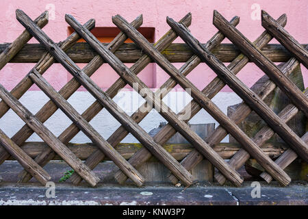 Gate Square Fence Outside Decoration House Structure Wooden Stock Photo