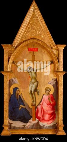 The Crucified Christ between the Virgin and Saint John the Evangelist. Artist: Lorenzo Monaco (Piero di Giovanni) (Italian, Florence (?) ca.