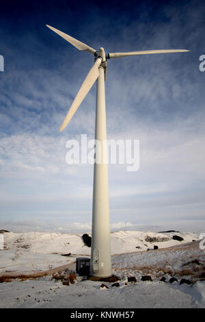 Bonus Turbines at Ventient energy's Nant yr Arian site Stock Photo