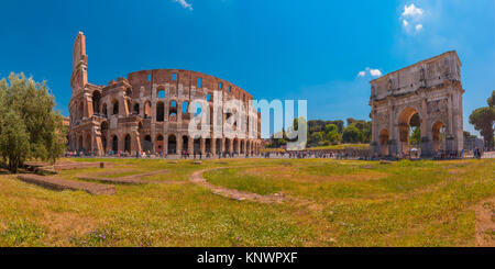 Colosseum or Coliseum in Rome, Italy. Stock Photo