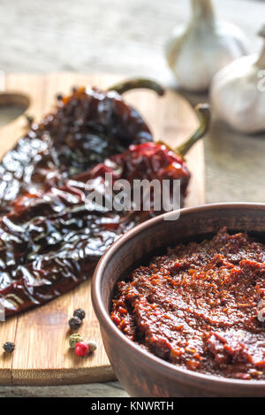Bowl of adobo sauce Stock Photo