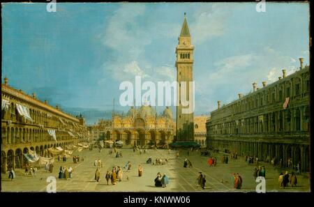 Piazza San Marco. Artist: Canaletto (Giovanni Antonio Canal) (Italian, Venice 1697-1768 Venice); Date: late 1720s; Medium: Oil on canvas; Dimensions: