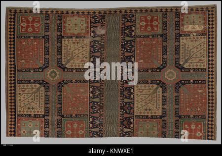 Fragment of a Garden Carpet. Object Name: Fragment; Date: 18th century; Geography: Attributed to Northwestern Iran or Kurdistan; Medium: Cotton