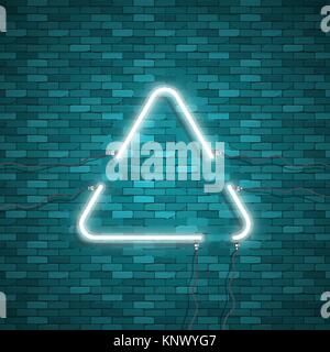 Triangle Border with Light Effects Stock Vector