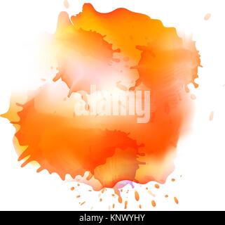 Abstract watercolor stains background. Gradient Mesh stains Stock Vector